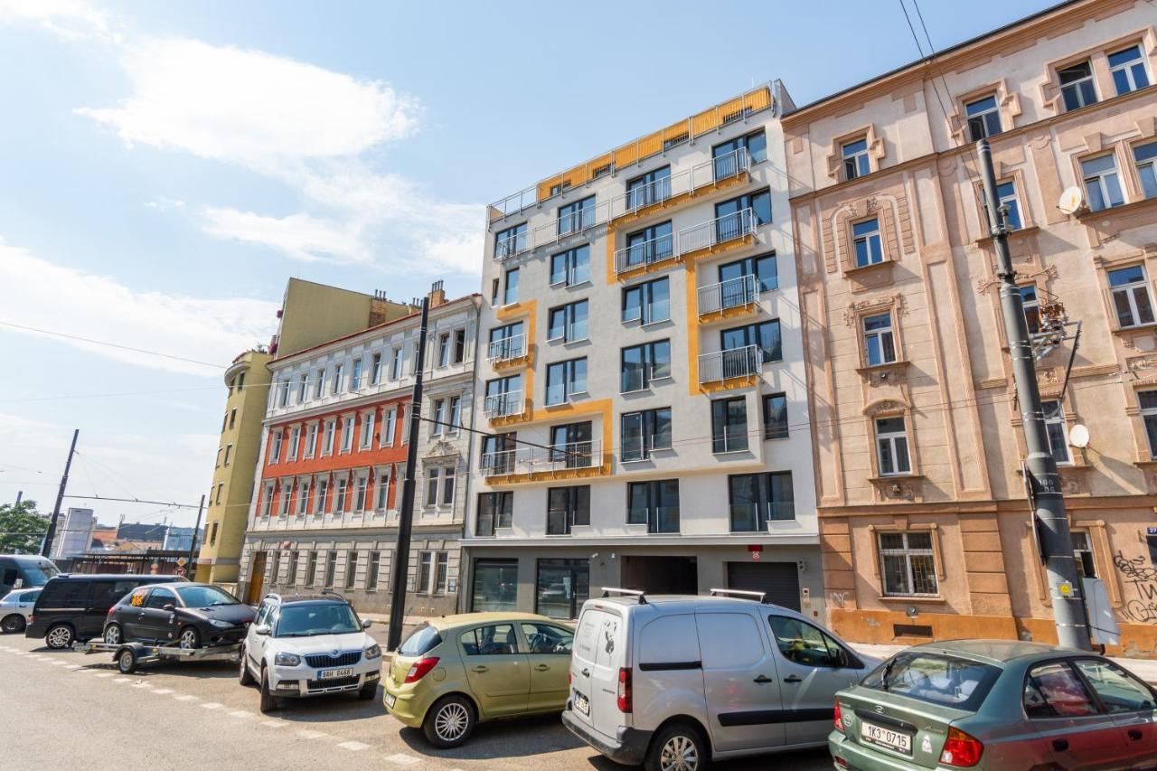 Studio Brand New Apartment #28 In New Building With Free Parking In City Center 프라하 외부 사진